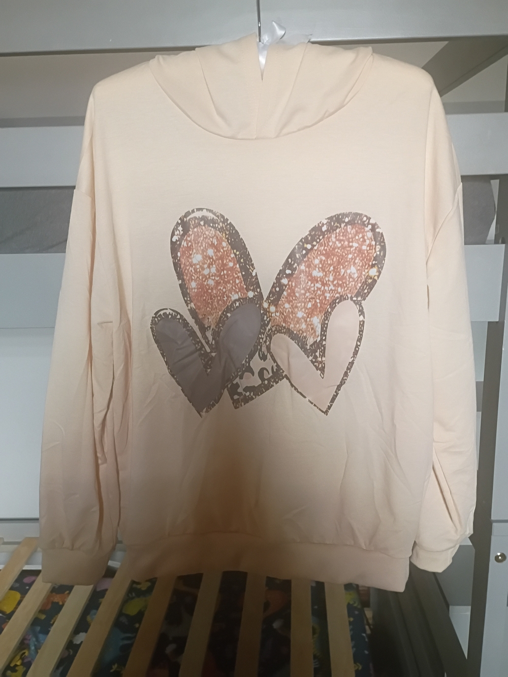 LuLurKiddo Girls Heart Graphic Hoodie Size 14 NWT